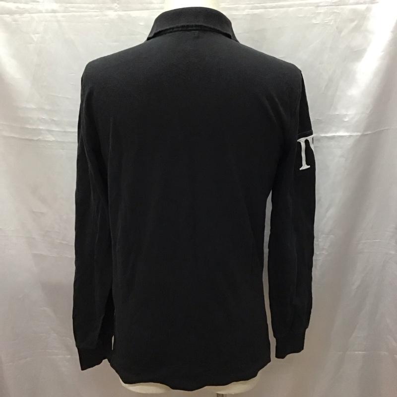 ポロラルフローレン POLO RALPH LAUREN ポロシャツ 長袖 長袖ポロシャツ カラーシャツ ロングスリーブカットソー S ロゴ、文字 黒 / ブラック /  メンズ USED 古着 中古 10116263