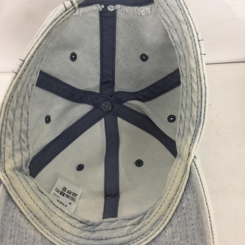 ザノースフェイス THE NORTH FACE 帽子 キャップ NN02044 ブリーチデニム FREE ロゴ、文字 水色 / ライトブルー /  メンズ USED 古着 中古 10129562