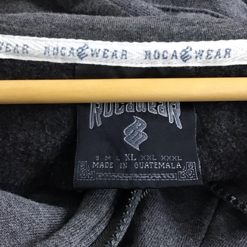 ロカウェア ROCAWEAR パーカー 長袖 長袖パーカー プルオーバーパーカー スウェット XL ロゴ、文字 灰 / グレー /  メンズ USED 古着 中古 10143538