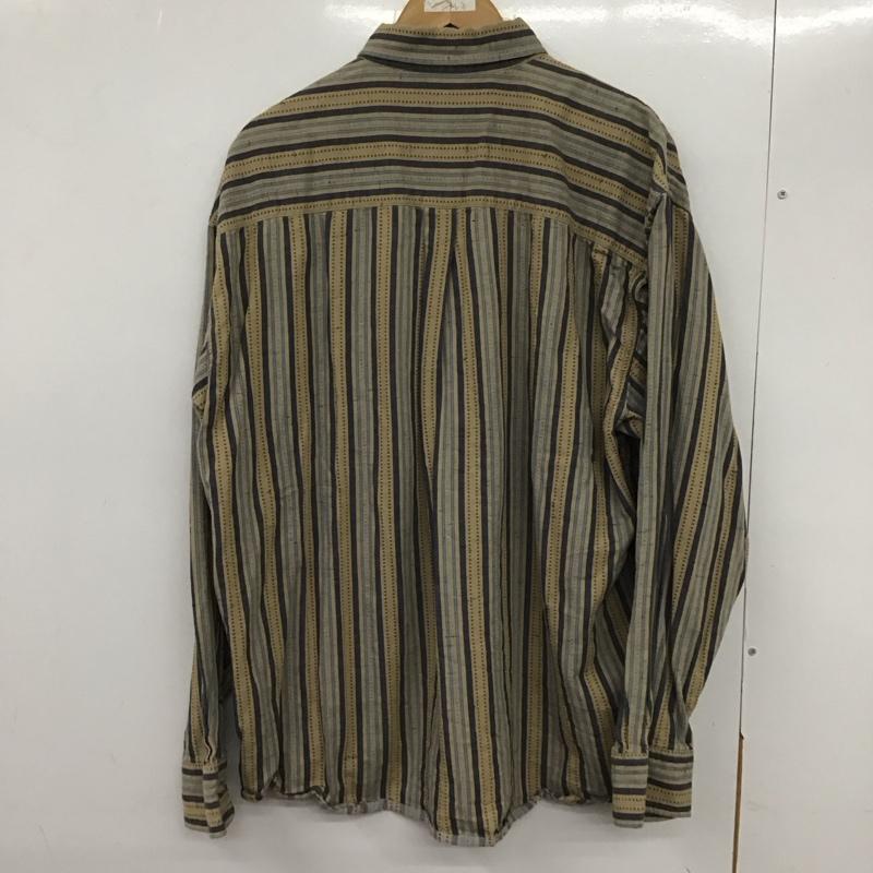 リーボック Reebok シャツ、ブラウス 長袖 長袖シャツ ストライプシャツ カラーシャツ ボタンダウンシャツ L ストライプ マルチカラー / マルチカラー /  メンズ USED 古着 中古 10133123