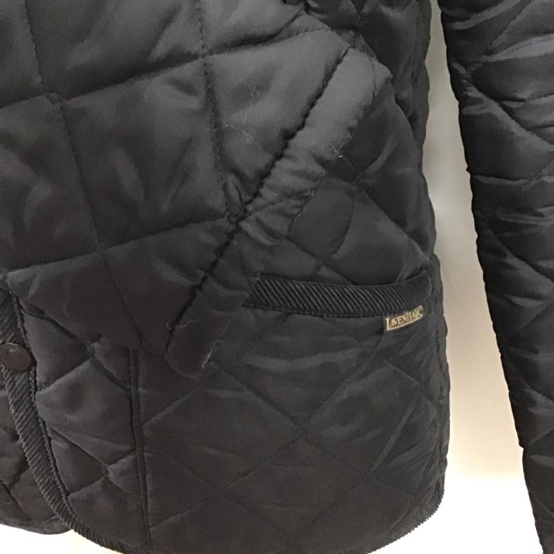 ラベンハム LAVENHAM ジャケット、上着 ジャケット、ブレザー キルティングジャケット カラージャケット ボタン前開ジャケット アウター M 無地 黒 / ブラック /  メンズ USED 古着 中古 10123819