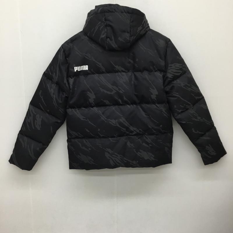 プーマ PUMA ジャケット、上着 ダウンジャケット S カモフラージュ柄・迷彩 黒 / ブラック /  メンズ USED 古着 中古 10139247