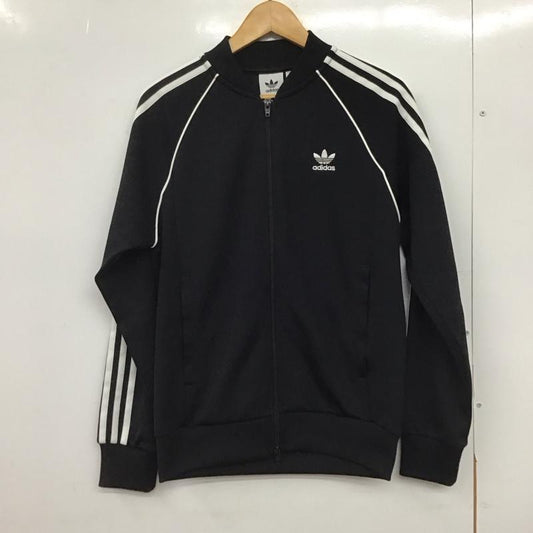 アディダス adidas ジャケット、上着 ジャンパー、ブルゾン cw1256 スーパースタートラックトップジャケット M ロゴ、文字 黒 / ブラック /  メンズ USED 古着 中古 10151300