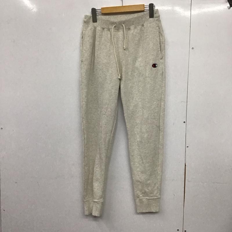 チャンピオン Champion パンツ ワークパンツ、ペインターパンツ ワイドパンツ カジュアルパンツ ワークパンツ スウェットパンツ M ロゴ、文字 アイボリー / アイボリー /  メンズ USED 古着 中古 10146430