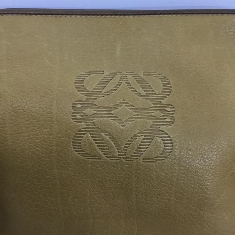 ロエベ LOEWE ポーチ ポーチ old ワンポイント ベージュ / ベージュ /  レディース USED 古着 中古 10137335