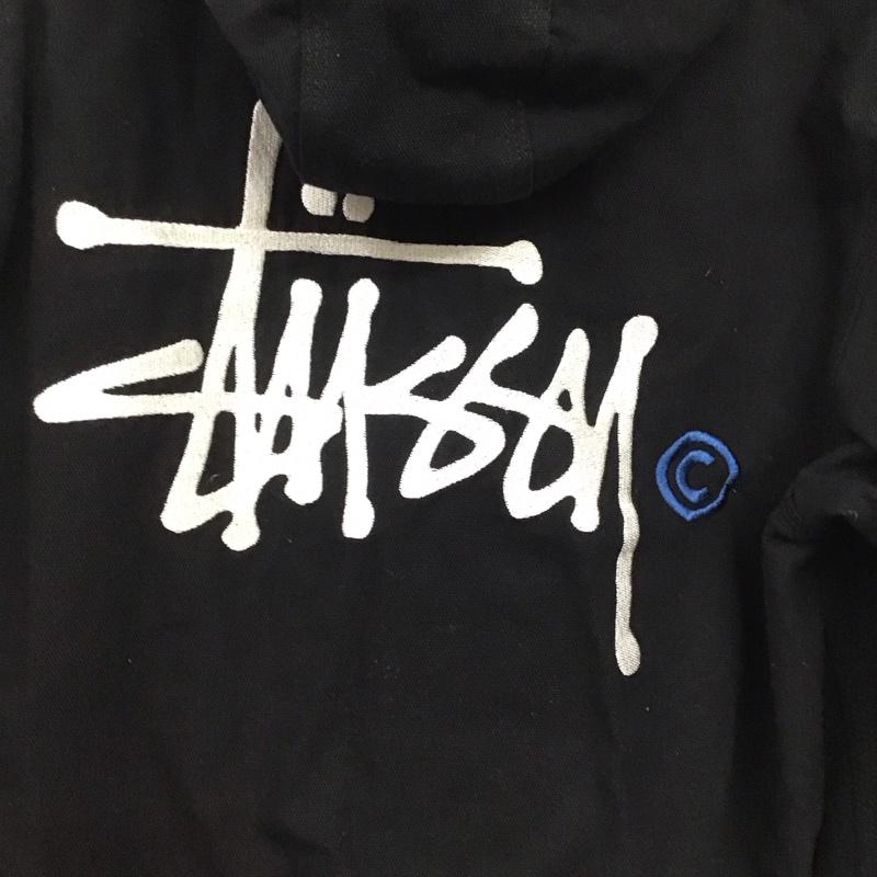 ステューシー STUSSY ジャケット、上着 ジャンパー、ブルゾン ジップアップジャケットパーカー 長袖パーカー カジュアルジャケット アウター L ロゴ、文字 黒 / ブラック /  メンズ USED 古着 中古 10140304