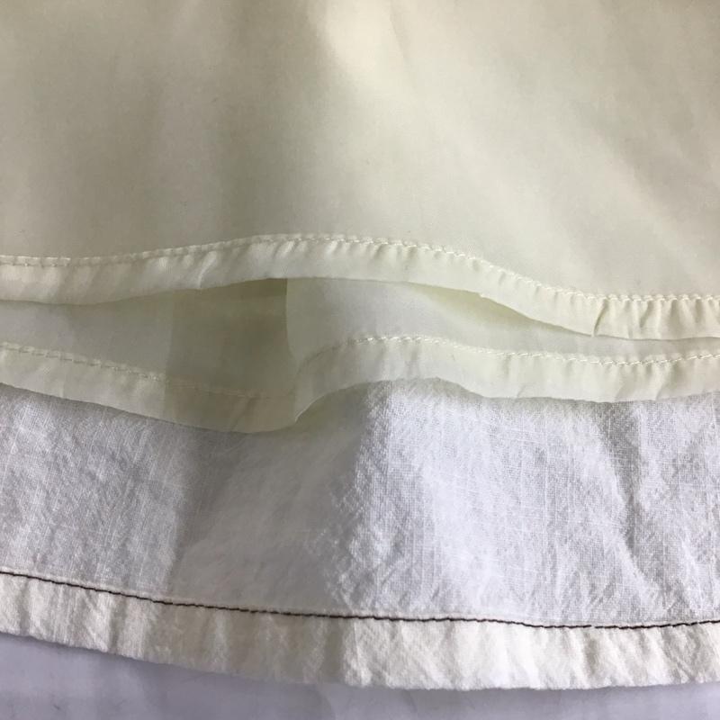 エヘカソポ ehka sopo ワンピース ロングスカート 半袖ロングワンピース フレアスカート 切り替えワンピース FREE 無地 アイボリー / アイボリー /  レディース USED 古着 中古 10116741