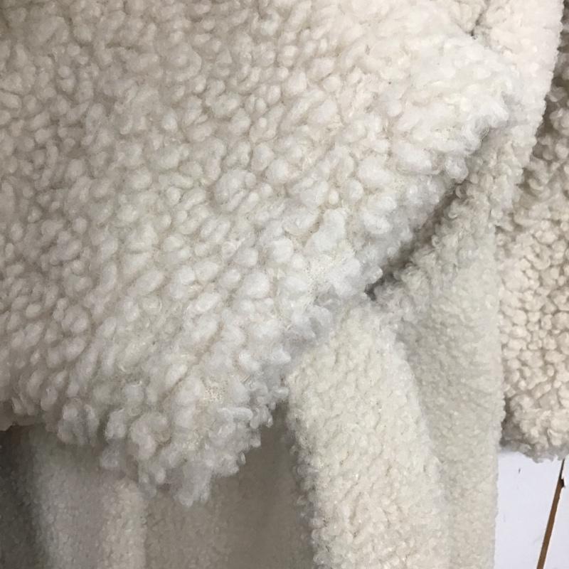 ユニクロ UNIQLO コート コート一般 241-431315 ボアフリースノーカラーコート S 無地 白 / ホワイト /  レディース USED 古着 中古 10141103