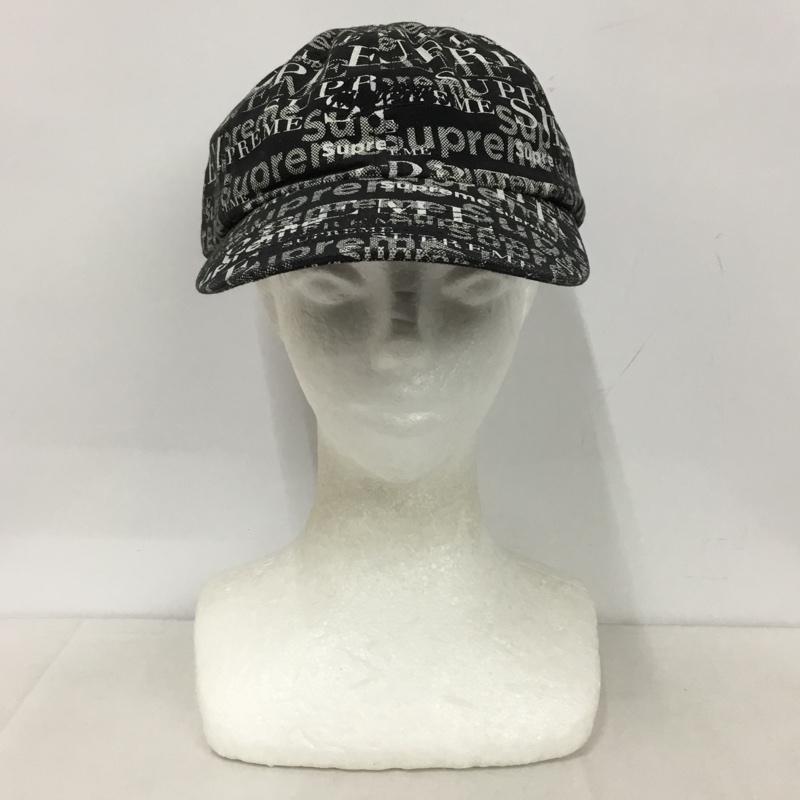 シュプリーム Supreme 帽子 キャップ 20FW Logo Pattern 6Panel cap 総柄 ロゴ、文字 黒 / ブラック /  メンズ USED 古着 中古 10144844