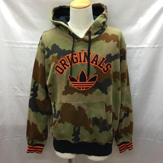 アディダスオリジナルス adidas originals パーカー 長袖 ab8368 カモオーバーサイズAOP 長袖パーカー スウェット L カモフラージュ柄・迷彩 マルチカラー / マルチカラー /  メンズ USED 古着 中古 10109347