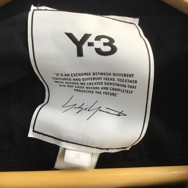 ワイスリー Y-3 トレーナー 長袖 長袖トレーナー スウェット クルーネック プルオーバー XL ロゴ、文字 黒 / ブラック /  メンズ USED 古着 中古 10137973