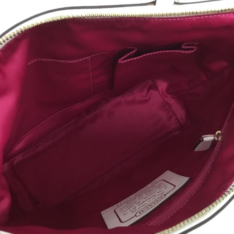 コーチ COACH トートバッグ トートバッグ 12429 シグネチャー ロゴ、文字 ベージュ / ベージュ / X 白 / ホワイト /  レディース USED 古着 中古 10134316
