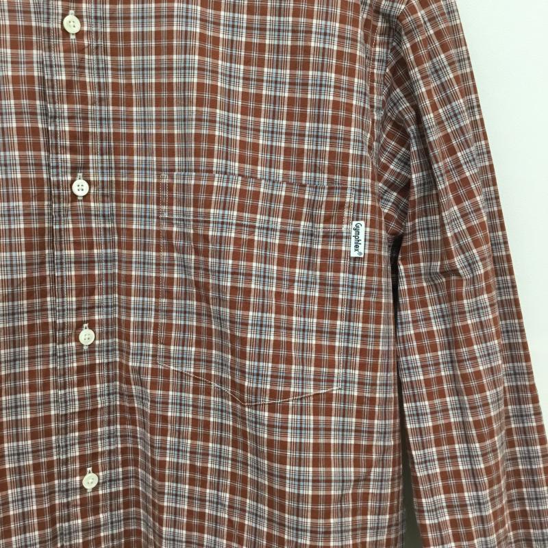 ジムフレックス GYMPHLEX シャツ、ブラウス 長袖 20S-WS-003 M チェック 茶 / ブラウン /  メンズ USED 古着 中古 10129010