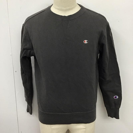 チャンピオン Champion トレーナー 長袖 C3-C024 スウェット 裏起毛 M ワンポイント チャコールグレー / チャコールグレー /  メンズ USED 古着 中古 10120203