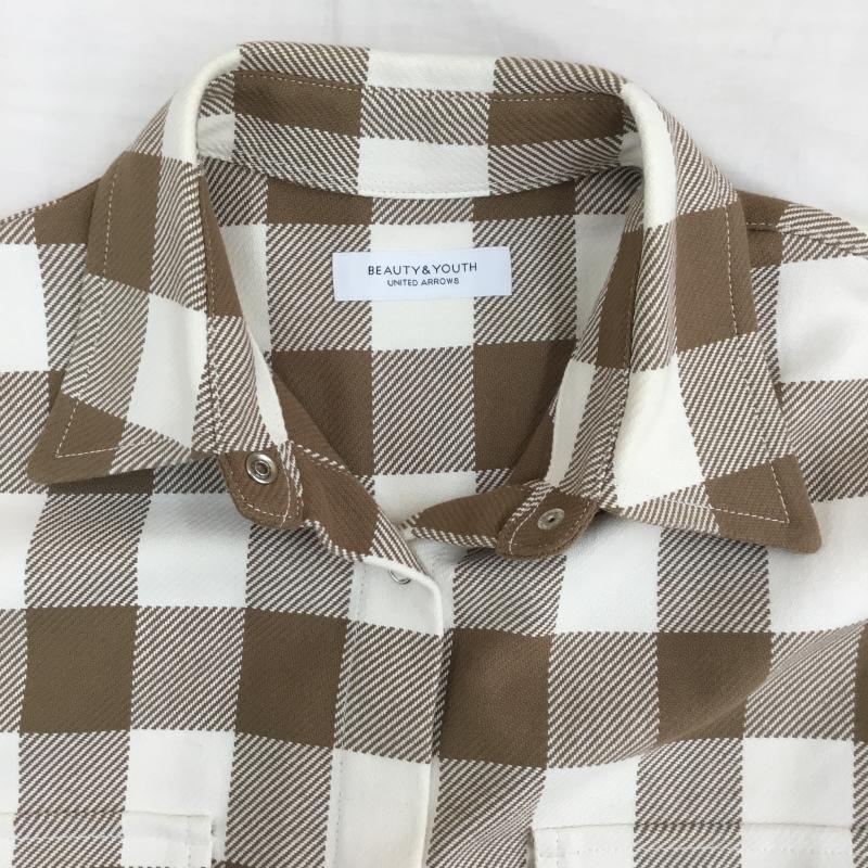 ビューティアンドユースユナイテッドアローズ BEAUTY&YOUTH UNITED ARROWS シャツ、ブラウス 長袖 1611-149-2125 チェック 茶 / ブラウン / X アイボリー / アイボリー /  レディース USED 古着 中古 10141607