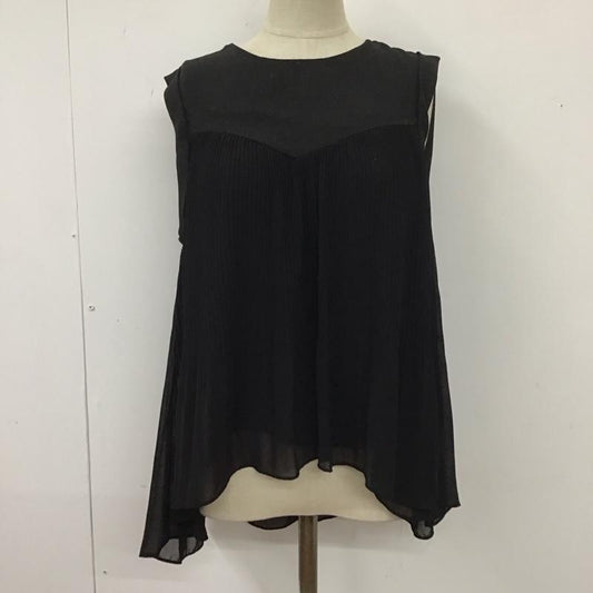 ザラティーアールエフ ZARA TRF トップス トップス プリーツ ノースリーブ S 無地 黒 / ブラック /  レディース USED 古着 中古 10114107