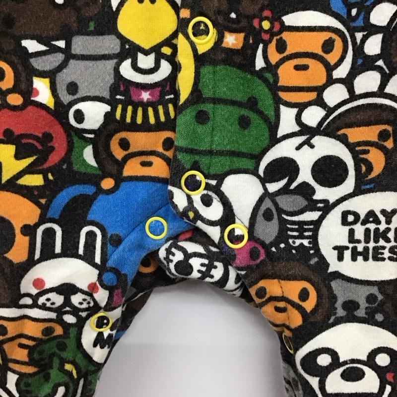 アベイシングエイプ A BATHING APE ワンピース・ドレス・オールインワン ワンピース・ドレス・オールインワン ベビー ロンパース 長袖 80cm マイロ BABY MILO 80cm 総柄 マルチカラー / マルチカラー /  ボーイズ USED 古着 中古 10146603