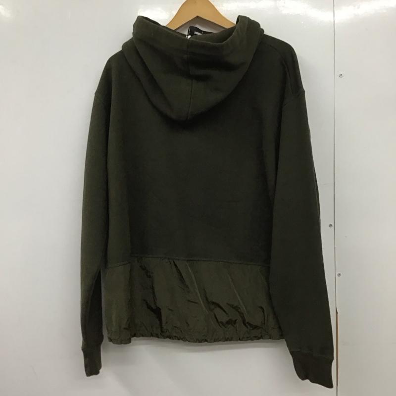 ディースクエアード DSQUARED2 パーカー 長袖 長袖パーカー プルオーバーパーカー スウェット L ロゴ、文字 カーキ / カーキ /  メンズ USED 古着 中古 10148758