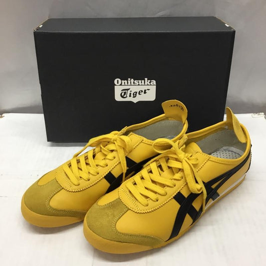 オニツカタイガー ONITSUKA TIGER スニーカー スニーカー 1183C102 MEXICO 66 27cm 箱有 27.0cm ロゴ、文字 黄 / イエロー / X 黒 / ブラック /  メンズ USED 古着 中古 10118680