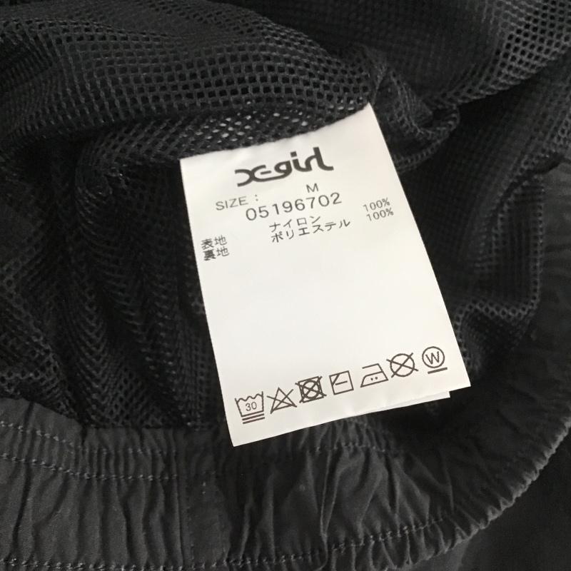 エックスガール X-girl パンツ ショートパンツ ショートパンツ ハーフパンツ カジュアルパンツ M ロゴ、文字 黒 / ブラック /  レディース USED 古着 中古 10105723