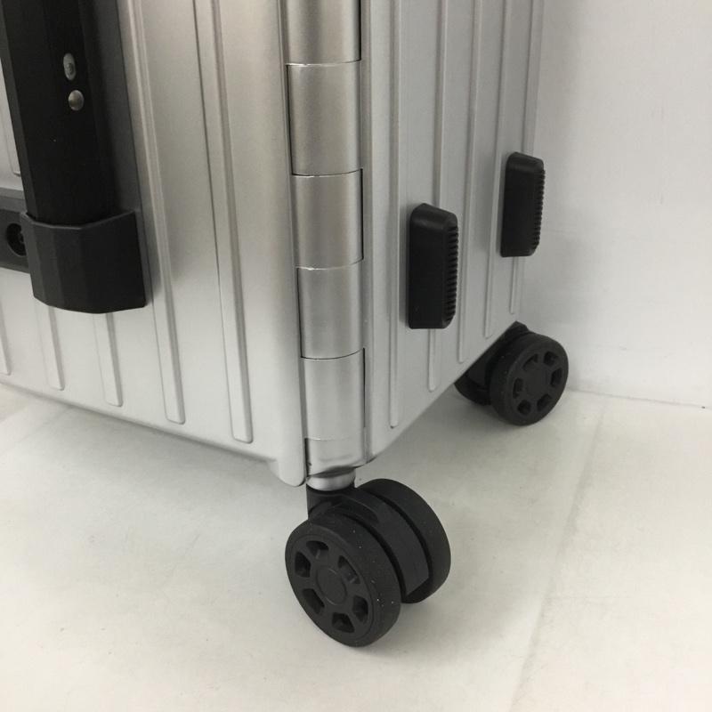 アンドフラット &.FLAT スーツケース、トランク スーツケース、トランク FL14-4-00001 折りたたみ ハードキャリーバッグ キャリーケース 箱有 ロゴ、文字 銀 / シルバー /  メンズ USED 古着 中古 10137513