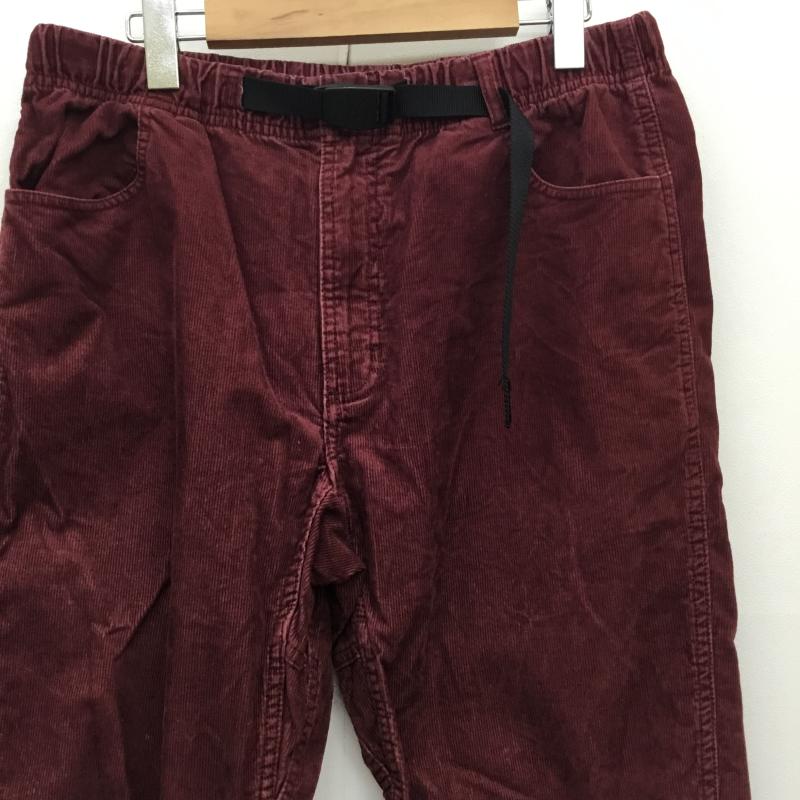 グラミチ GRAMICCI パンツ ワークパンツ、ペインターパンツ コーデュロイパンツ L 無地 えんじ / ワインレッド /  メンズ USED 古着 中古 10140173