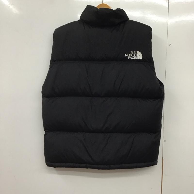 ザノースフェイス THE NORTH FACE ベスト ベスト nd92338 ヌプシベスト ジップアップベスト L ロゴ、文字 黒 / ブラック /  メンズ USED 古着 中古 10145318