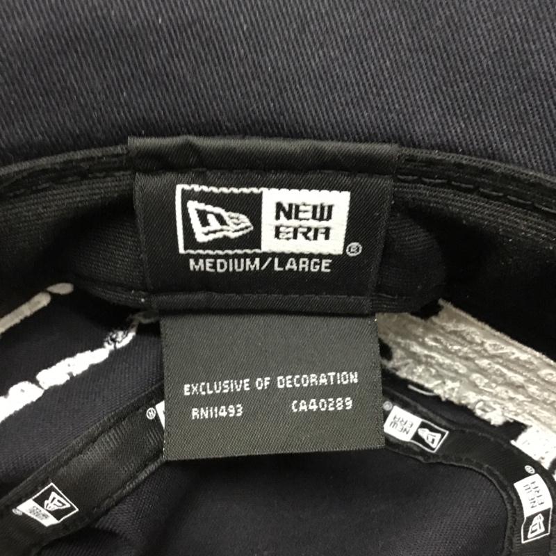 ニューエラ NEW ERA 帽子 ハット バケットハット ロゴ 刺繍 紺 / ネイビー /  メンズ USED 古着 中古 10111055