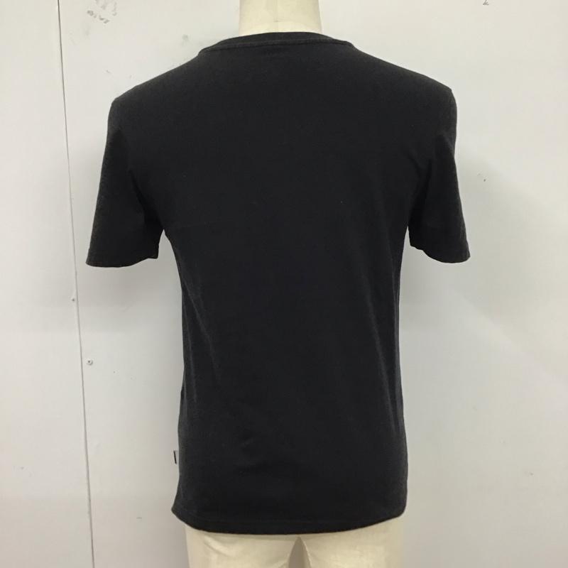 アディダス adidas Tシャツ 半袖 DH3865 クルーネック プリント M ロゴ、文字 黒 / ブラック /  メンズ USED 古着 中古 10123284