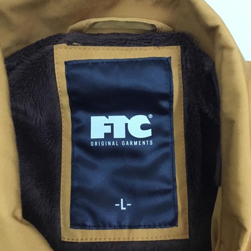 エフティーシー FTC ジャケット、上着 ジャケット、ブレザー ftc020awj11 ナイロンジャケット 前ボタン アウター カラージャケット L ロゴ、文字 マスタード / マスタード /  メンズ USED 古着 中古 10113866
