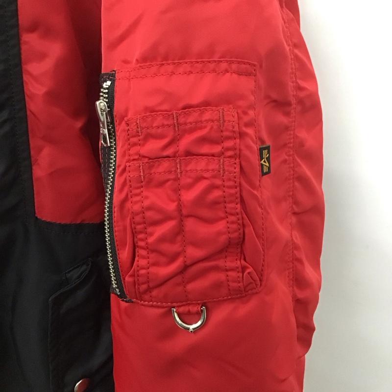 アルファインダストリー Alpha Industries ジャケット、上着 ジャンパー、ブルゾン ALPHA INDUSTRIES×C2H4×mastermind コラボ MA-1ジャケット ジップアップジャケット リバーシブル M ロゴ、文字 黒 / ブラック / X 赤 / レッド /  メンズ USED 古着 中古 10107503
