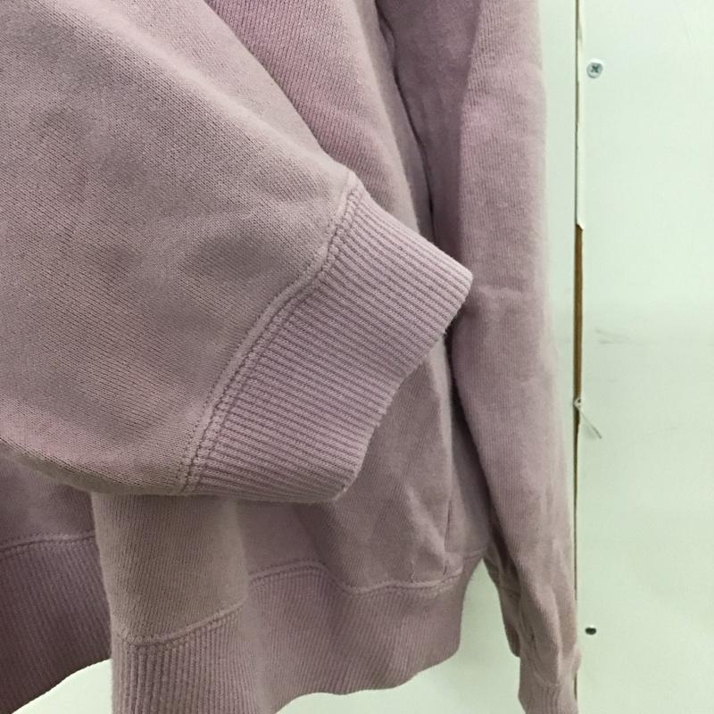 ピンクハウス PINK HOUSE トレーナー 長袖 長袖トレーナー スウェット クルーネック リブスウェットカットソー L ロゴ、文字 紫 / パープル /  レディース USED 古着 中古 10123732