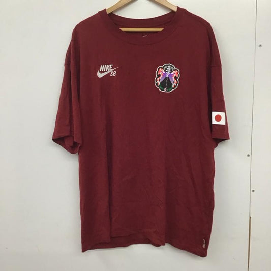 ナイキ NIKE Tシャツ 半袖 fz8934-677 スケートボードウェア スポーツウェア ロゴ、文字 えんじ / ワインレッド /  メンズ USED 古着 中古 10134604