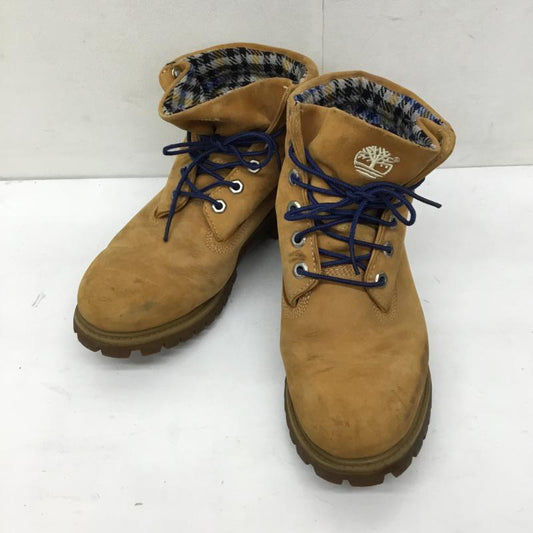 ティンバーランド Timberland ブーツ ショートブーツ Woolrich　D475 192 25.5cm ロゴ、文字 茶 / ブラウン /  メンズ USED 古着 中古 10138524