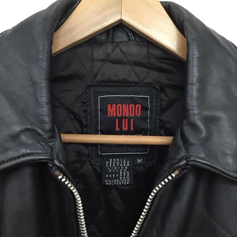 古着 USED ジャケット、上着 ジャンパー、ブルゾン レザージャケット ライダースジャケット アウター M 無地 黒 / ブラック /  メンズ USED 古着 中古 10148201