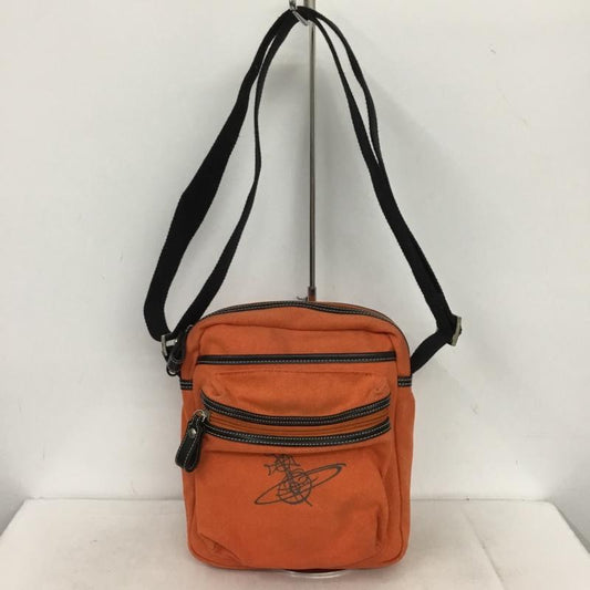 ヴィヴィアンウエストウッド Vivienne Westwood ショルダーバッグ ショルダーバッグ オーブ キャンバス ワンポイント 橙 / オレンジ /  レディース USED 古着 中古 10146326
