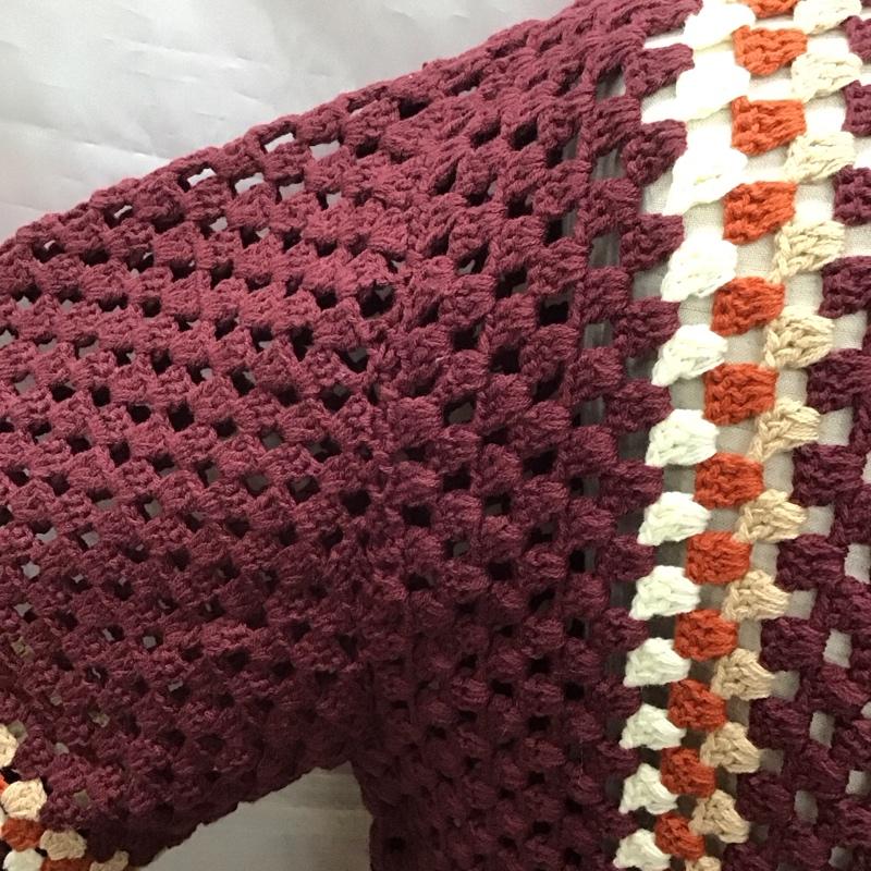 ジャーナルスタンダード レリューム JOURNAL STANDARD relume シャツ、ブラウス 半袖 22-080-464-9020-1-0 クロシェ編み 半袖ニットシャツLINE L  えんじ / ワインレッド /  メンズ USED 古着 中古 10121216