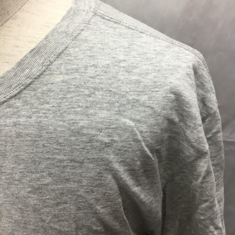 ディーゼル DIESEL Tシャツ 半袖 半袖カットソー プリントTシャツ クルーネックカットソー L ロゴ、文字 灰 / グレー /  メンズ USED 古着 中古 10114158