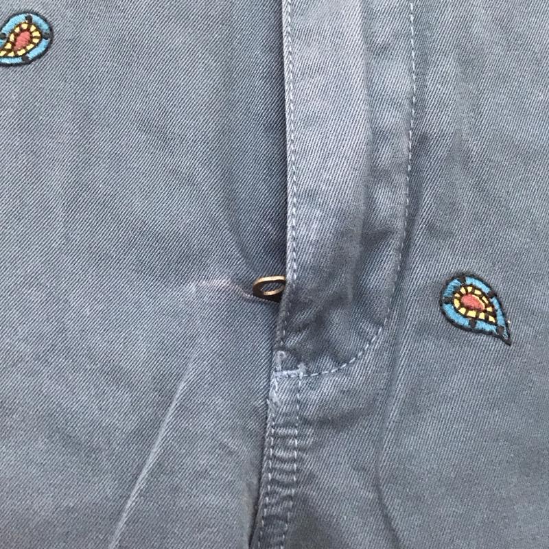 ブルックスブラザーズ BROOKS BROTHERS パンツ チノパン 86969-026 刺繍 Ｗ31 L32 31インチ 総柄 紺 / ネイビー /  メンズ USED 古着 中古 10111213