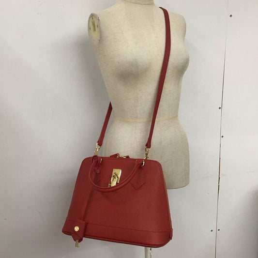 サマンサタバサ Samantha Thavasa ハンドバッグ ハンドバッグ ショルダー 2WAY 無地 赤 / レッド / X 金 / ゴールド /  レディース USED 古着 中古 10112183