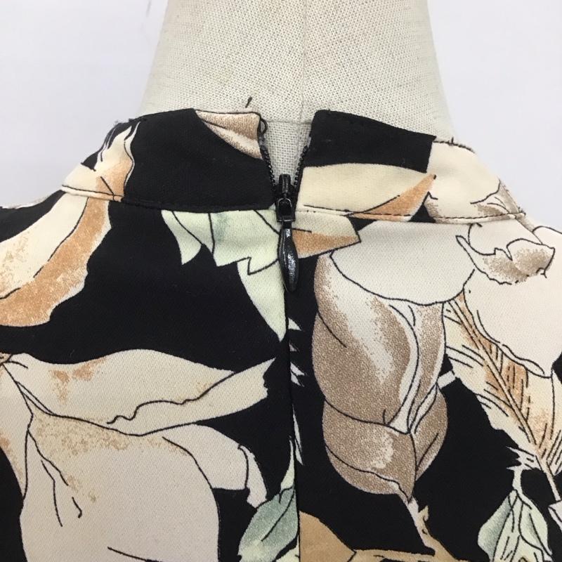 エミリアウィズ Emiria wiz ワンピース ロングスカート MA0024 半袖 M 花柄 黒 / ブラック /  レディース USED 古着 中古 10106741