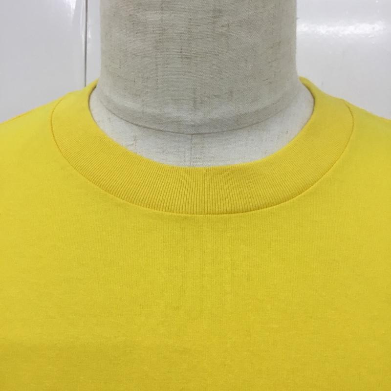 カーハート Carhartt Tシャツ 半袖 半袖カットソー プリントTシャツ クルーネックカットソー L ロゴ、文字 黄 / イエロー /  メンズ USED 古着 中古 10120803