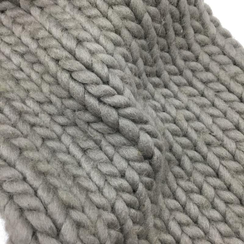 フェンディ FENDI マフラー マフラー FXS124 ニット 箱有 フリンジ ロゴ、文字 灰 / グレー / X 黄 / イエロー /  メンズ USED 古着 中古 10117611