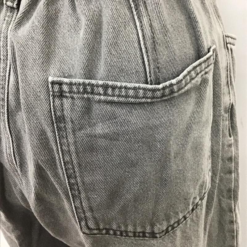ザラ ZARA パンツ デニム、ジーンズ 5862 193 802 ギャザー ハイウエスト 無地 灰 / グレー /  レディース USED 古着 中古 10118351