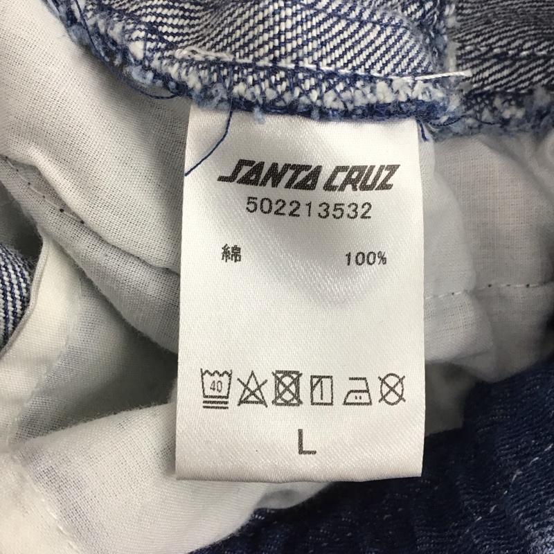 サンタクルーズ SANTA CRUZ パンツ デニム、ジーンズ 502213532 ボトム デニムパンツ ワイドパンツ カジュアルパンツ L ロゴ、文字 インディゴ / インディゴ /  メンズ USED 古着 中古 10119463