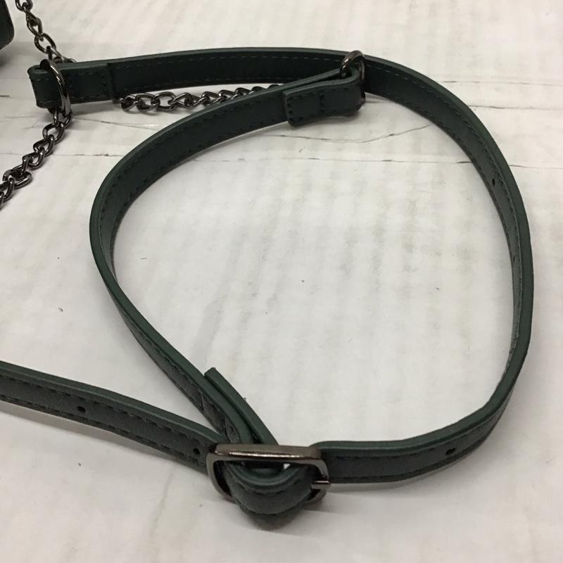 アズールバイマウジー AZUL BY MOUSSY ショルダーバッグ ショルダーバッグ チェーンベルト 財布 ウォレットバッグ 無地 緑 / グリーン /  レディース USED 古着 中古 10115661