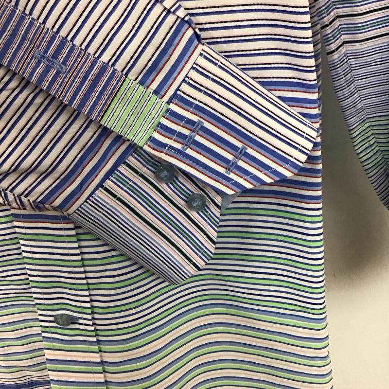 トミーヒルフィガー TOMMY HILFIGER シャツ、ブラウス 長袖 長袖シャツ カラーシャツ ポケットシャツ 長袖カットソー ボーダーシャツ M ボーダー柄 マルチカラー / マルチカラー /  メンズ USED 古着 中古 10114982