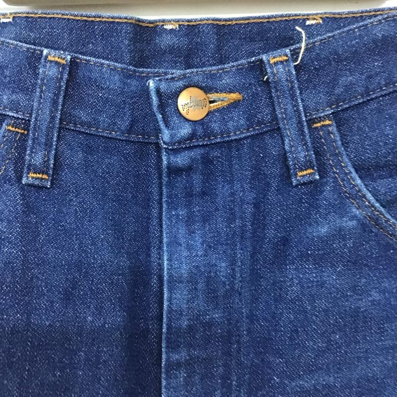 ラングラー Wrangler パンツ デニム、ジーンズ デニムパンツ ワイドパンツ カジュアルパンツ ストレッチパンツ 31インチ 無地 インディゴ / インディゴ /  メンズ USED 古着 中古 10136674