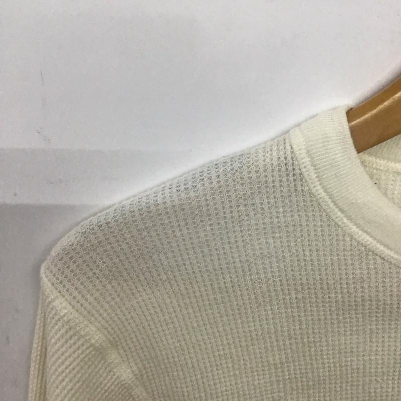 シュプリーム Supreme カットソー 長袖 Hanes ワッフルTシャツ 長袖カットソー S 無地 アイボリー / アイボリー /  メンズ USED 古着 中古 10147586