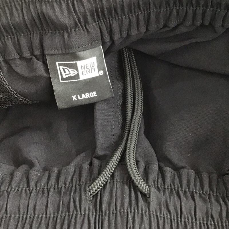 ニューエラ NEW ERA パンツ ショートパンツ ショートパンツ ハーフパンツ カジュアルパンツ スポーツウェア XL ロゴ、文字 黒 / ブラック /  メンズ USED 古着 中古 10141783